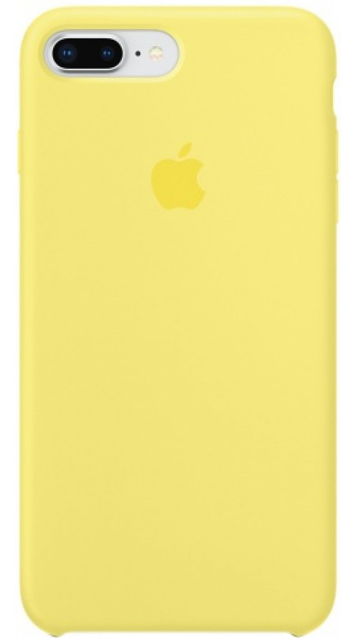 Чехол Silicone Case для iPhone 7/8 Plus желтый